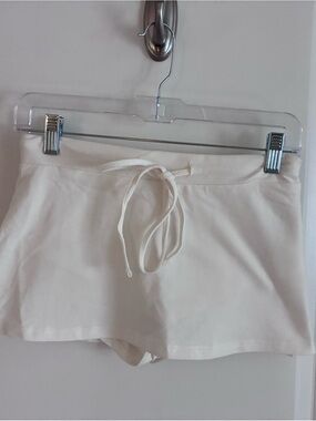 Edikted Cream Mini Skort with Drawstring